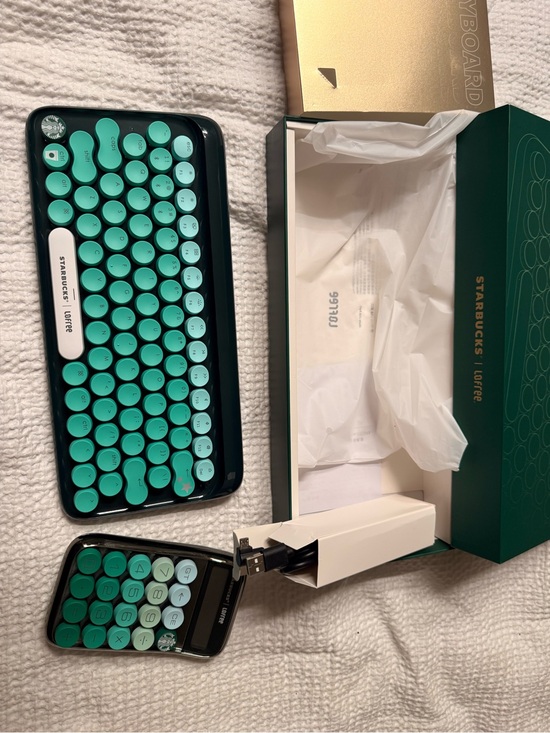 Starbucks Other - Starbucks x Lofree Mint Retro Wireless Keyboard and Calculator